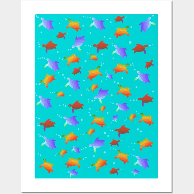 SEA Turtles Under The Sea Wall Art by SartorisArt1